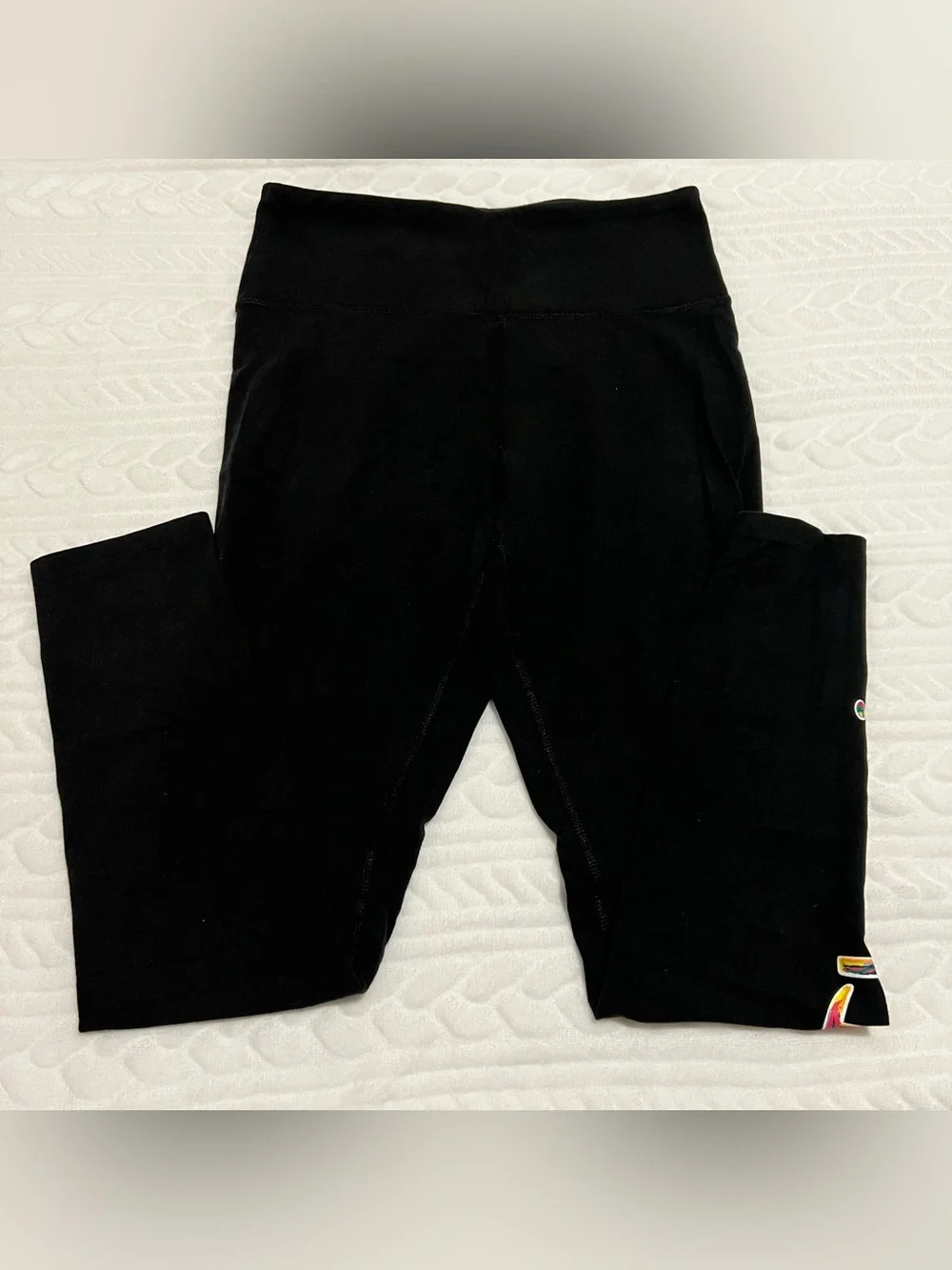 💗 Champion - Womens Black Leggings with Subtle Logo Accent